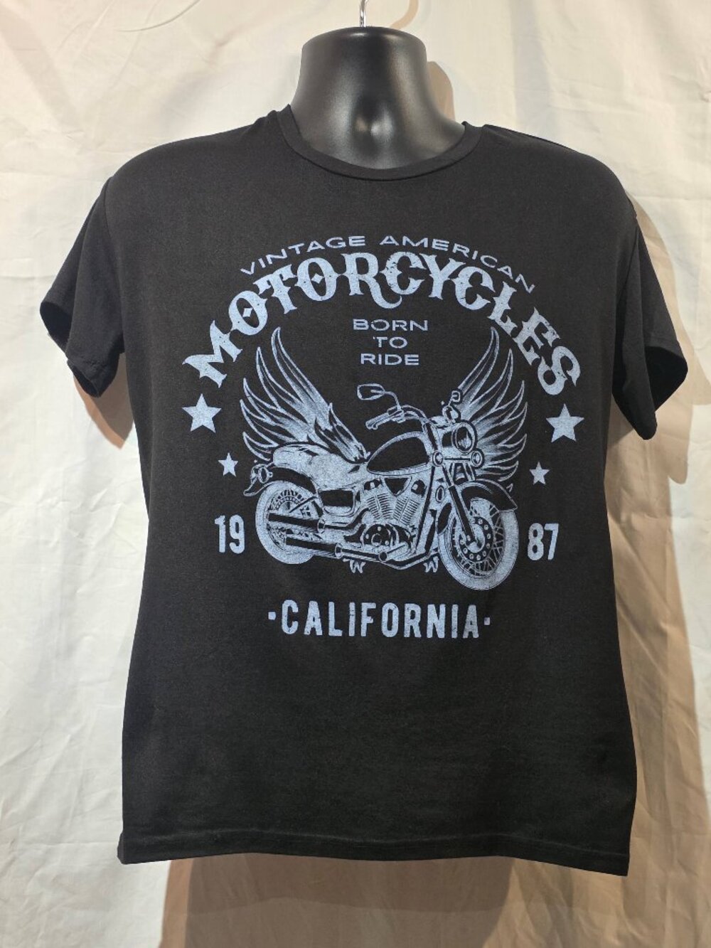 Streetwear Society Men’s Biker Graphic Tee – Size S